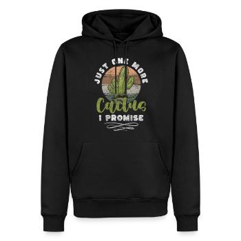 Plante d’eau épineuse - Sweat à capuche Premium bio Homme - noir - Devant - Nico (187cm)