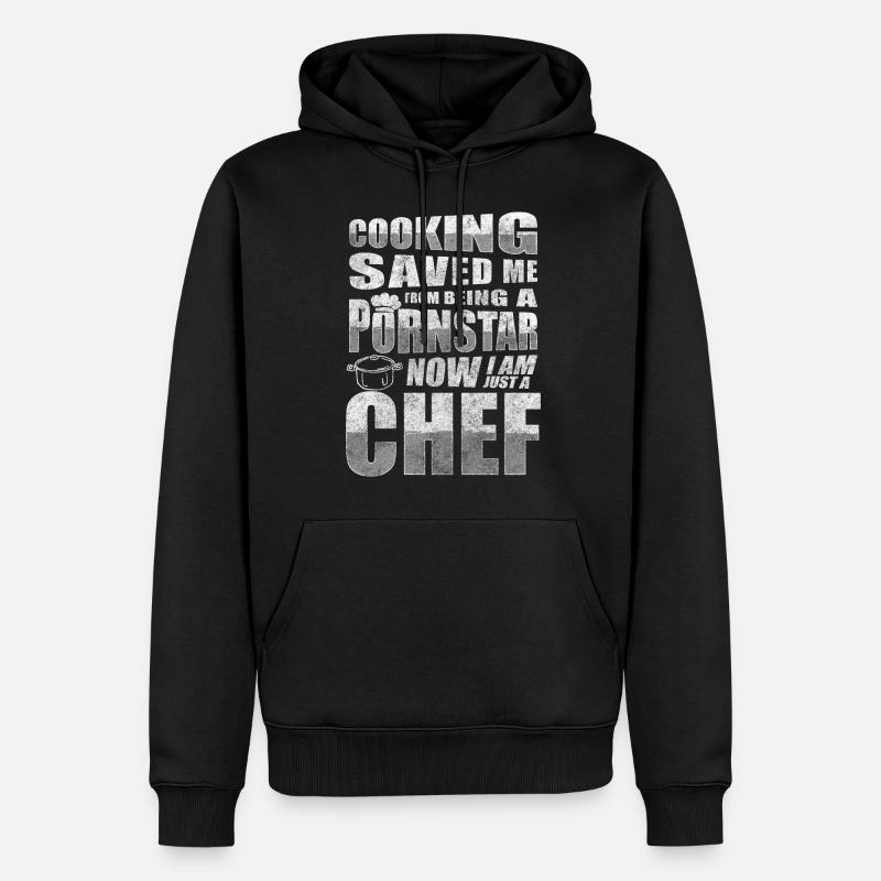 Cuisine Chef Restaurant Goût - Sweat à capuche Premium bio Homme - noir