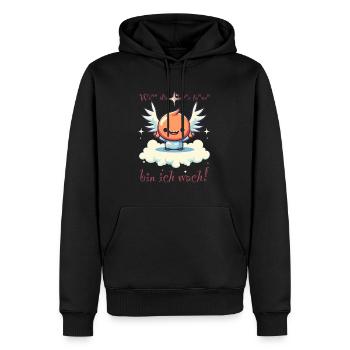 Wenn die Sterne tanzen, Kinder,Baby u. Erwachsene - Männer Premium Bio Hoodie - Schwarz - Vorne - Nico (187cm)