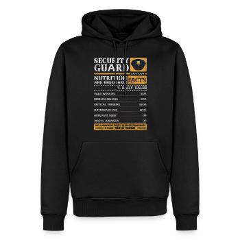 Protection de la sécurité Sarcasme Quart de nuit - Sweat à capuche Premium bio Homme - noir - Devant - Nico (187cm)