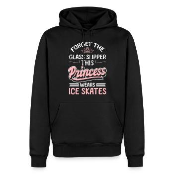 Patinage sur glace Sports de glace Patinoire - Sweat à capuche Premium bio Homme - noir - Devant - Nico (187cm)