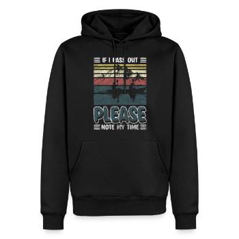 Rudergerät Ruder Wasser Kraft - Männer Premium Bio Hoodie - Schwarz - Vorne - Nico (187cm)