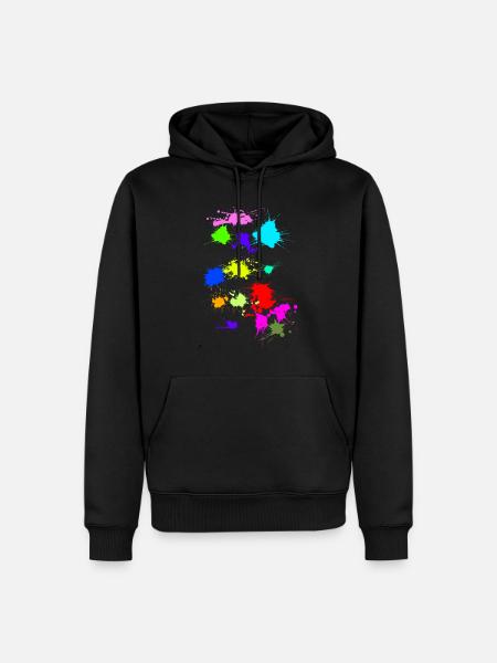 Spots - Men’s Premium Organic Hoodie - black