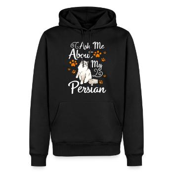 Perser Katzenfreund Katzenlady - Männer Premium Bio Hoodie - Schwarz - Vorne - Nico (187cm)