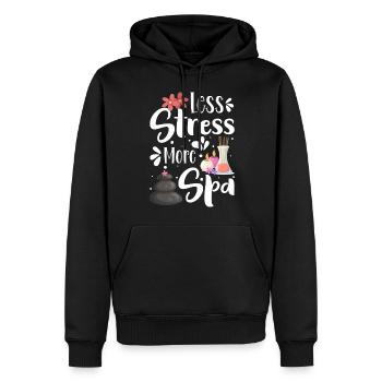 Wellness Meditation Chill Pilates - Männer Premium Bio Hoodie - Schwarz - Vorne - Nico (187cm)