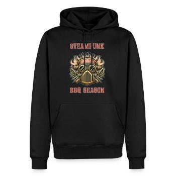 Steampunk BBQ Season 2 - Männer Premium Bio Hoodie - Schwarz - Vorne - Nico (187cm)