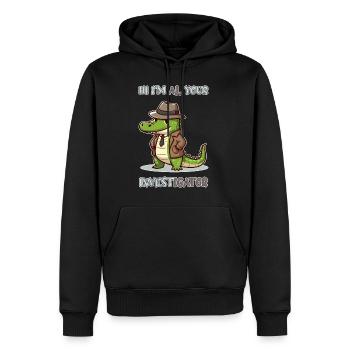Hi, I'm Al your Investigator - Männer Premium Bio Hoodie - Schwarz - Vorne - Nico (187cm)