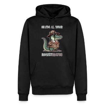 Hi, I'm Al your Investigator - Männer Premium Bio Hoodie - Schwarz - Vorne - Nico (187cm)