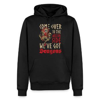 Drache Phantasie Märchen Asien - Männer Premium Bio Hoodie - Schwarz - Vorne - Nico (187cm)
