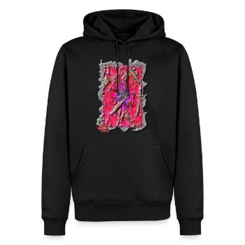 Créateur 2025 T-Shirt ORIGINAL PAUKNER GRNA - Sweat à capuche Premium bio Homme - noir - Devant - Nico (187cm)