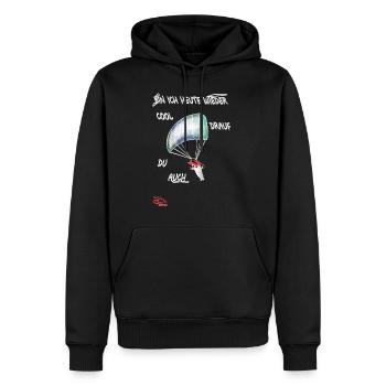 Designer T-Shirt ORIGINAL PAUKNER GRNA - Männer Premium Bio Hoodie - Schwarz - Vorne - Nico (187cm)