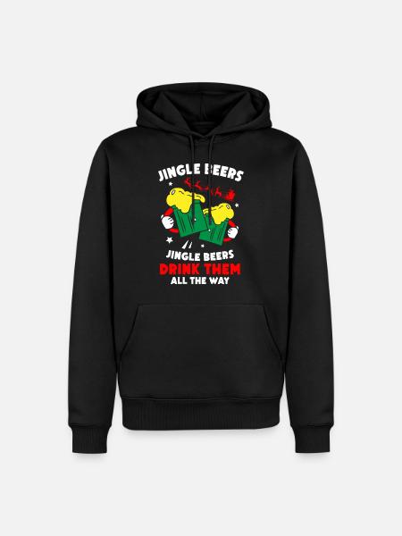 Santa Clause Beers - Men’s Premium Organic Hoodie - black