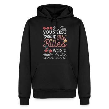 Geschwister Liebe Charakter - Männer Premium Bio Hoodie - Schwarz - Vorne - Nico (187cm)