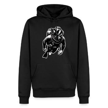 Tauchen Taucher - Männer Premium Bio Hoodie - Schwarz - Vorne - Nico (187cm)
