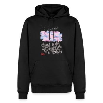 Designer T-Shirt ORIGINAL PAUKNER GRNA - Männer Premium Bio Hoodie - Schwarz - Vorne - Nico (187cm)