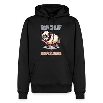Wolf in Sheep's clothing - Männer Premium Bio Hoodie - Schwarz - Vorne - Nico (187cm)