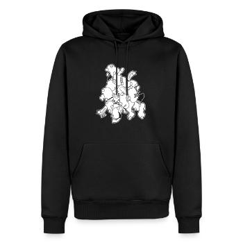 Bacteria Salat - Männer Premium Bio Hoodie - Schwarz - Vorne - Nico (187cm)