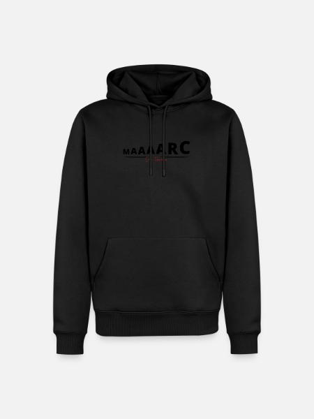 Marc je t'aime - Sweat à capuche Premium bio Homme - noir