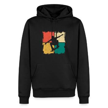 Skateboarding Tricks Skater Stunt Skateboard - Männer Premium Bio Hoodie - Schwarz - Vorne - Nico (187cm)