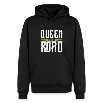 Reine des camionneurs - Sweat à capuche Premium bio Homme - noir - Devant - Nico (187cm)