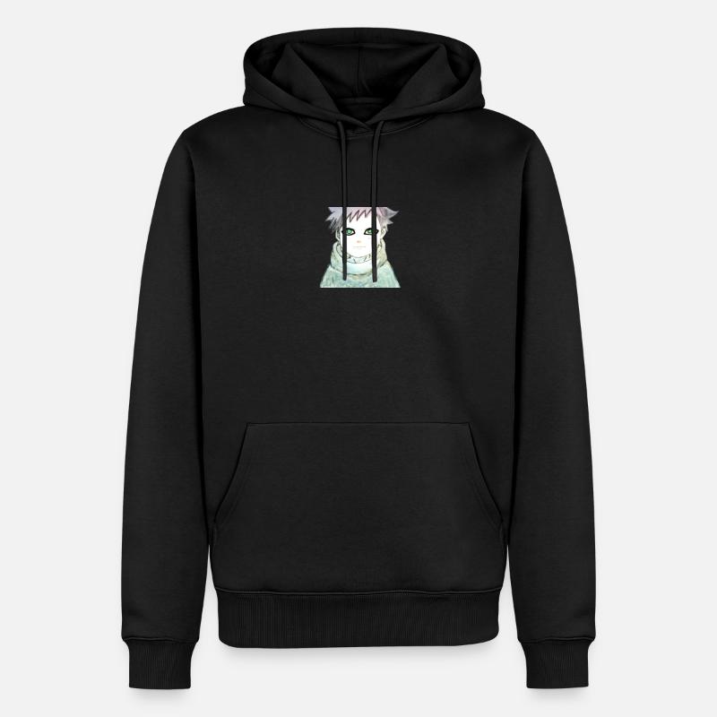 GaarAnime - Sweat à capuche Premium bio Homme - noir