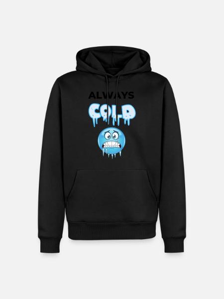 always cold - Sweat à capuche Premium bio Homme - noir
