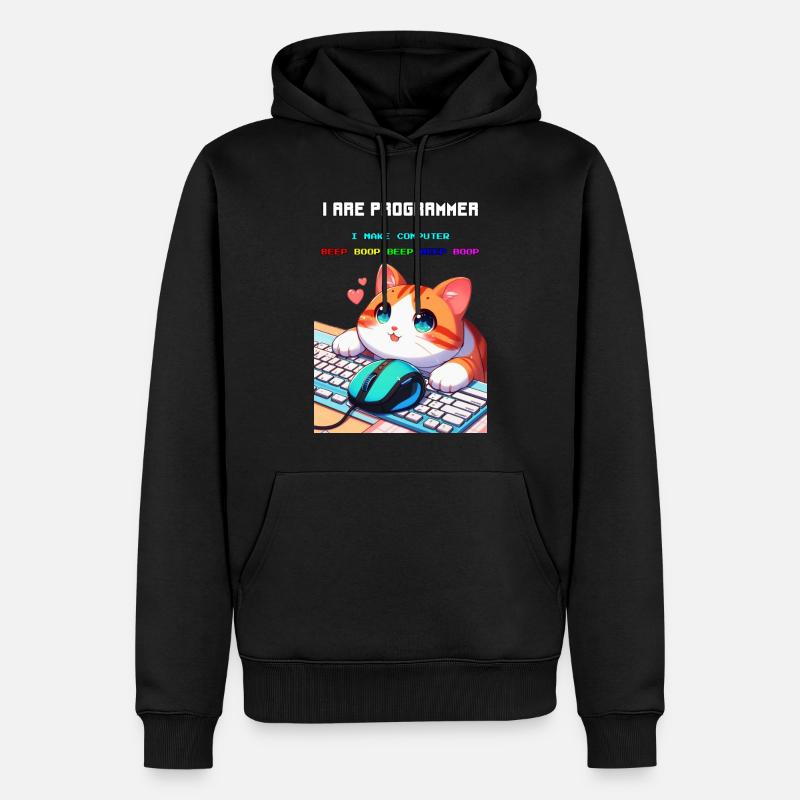 Ich bin Programmierer - Männer Premium Bio Hoodie - Schwarz