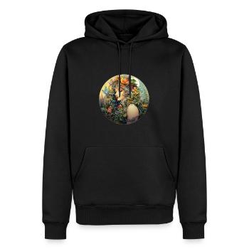Mutternatur Muttererde Naturgöttin Weiblichkeit 3 - Männer Premium Bio Hoodie - Schwarz - Vorne - Nico (187cm)