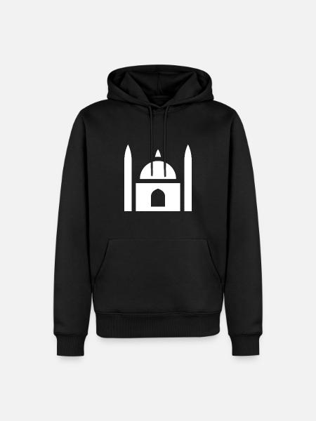 Moschee - Männer Premium Bio Hoodie - Schwarz