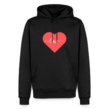 Chien Chiens Chiens - Sweat à capuche Premium bio Homme - noir - Devant - Nico (187cm)