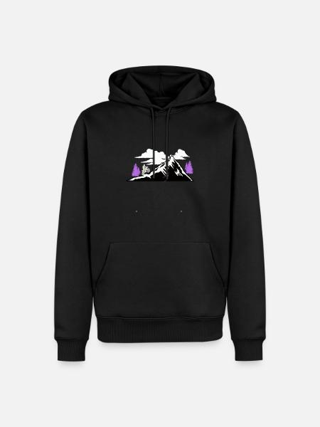 Radwanderung - Männer Premium Bio Hoodie - Schwarz