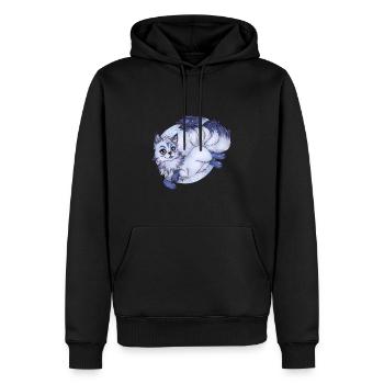 Kitsune Fuchs Fuchsgeist Inari Japan Mythologie - Männer Premium Bio Hoodie - Schwarz - Vorne - Nico (187cm)