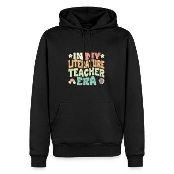 In my Literature Teacher era - Men’s Premium Organic Hoodie - black - Front - Nico (187cm)