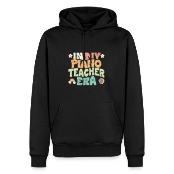 In my Piano teacher era - Men’s Premium Organic Hoodie - black - Front - Nico (187cm)