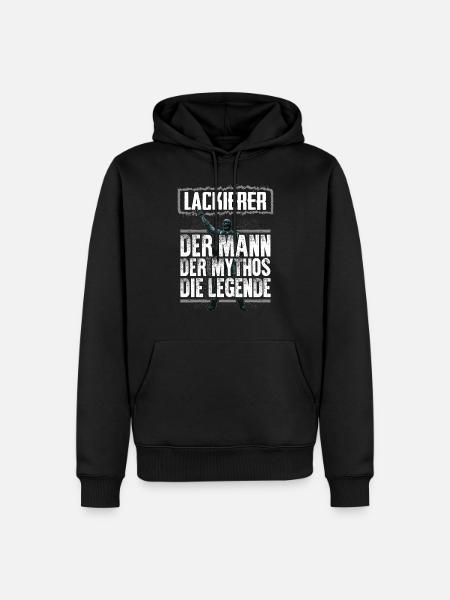 LACKIERER - Mythos - Männer Premium Bio Hoodie - Schwarz