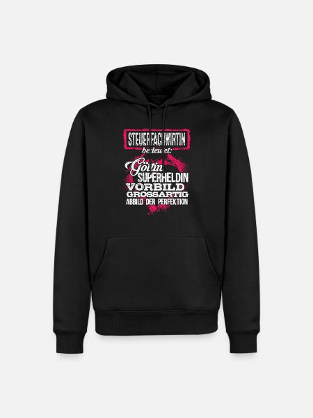 STEUERFACHWIRTIN - duden - Männer Premium Bio Hoodie - Schwarz