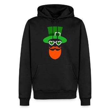Happy St Patricks Day Irland - Männer Premium Bio Hoodie - Schwarz - Vorne - Nico (187cm)