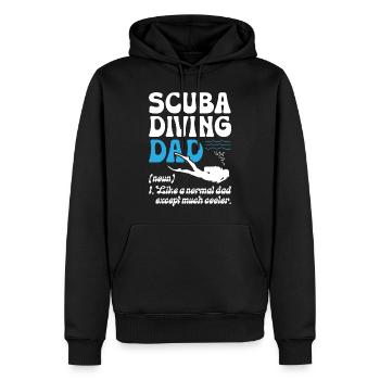 Scuba Diving Dad - Männer Premium Bio Hoodie - Schwarz - Vorne - Nico (187cm)