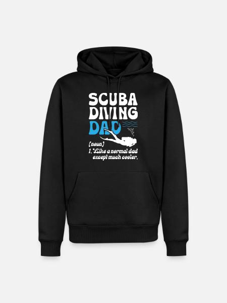 Scuba Diving Dad - Men’s Premium Organic Hoodie - black