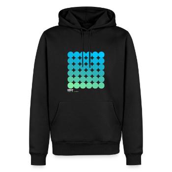 Dubstep DNB Drum N Bass Junglist Rave Bass EDM - Men’s Premium Organic Hoodie - black - Front - Nico (187cm)