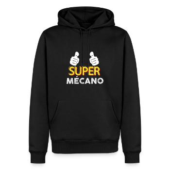 Super Mechaniker Gift Man Mechanical Auto Motorrad - Männer Premium Bio Hoodie - Schwarz - Vorne - Nico (187cm)