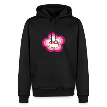 HAPPY BIRTHDAY. JOYEUX ANNIVERSAIRE. ANNIVERSAIRE. - Sweat à capuche Premium bio Homme - noir - Devant - Nico (187cm)