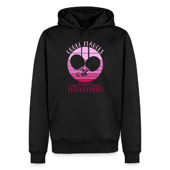 Tischtennisspieler Geschenk Ping Pong Tischtennis - Männer Premium Bio Hoodie - Schwarz - Vorne - Nico (187cm)