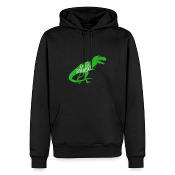 Unclesaurus Mein bester Onkel Dinosaurier - Männer Premium Bio Hoodie - Schwarz - Vorne - Nico (187cm)