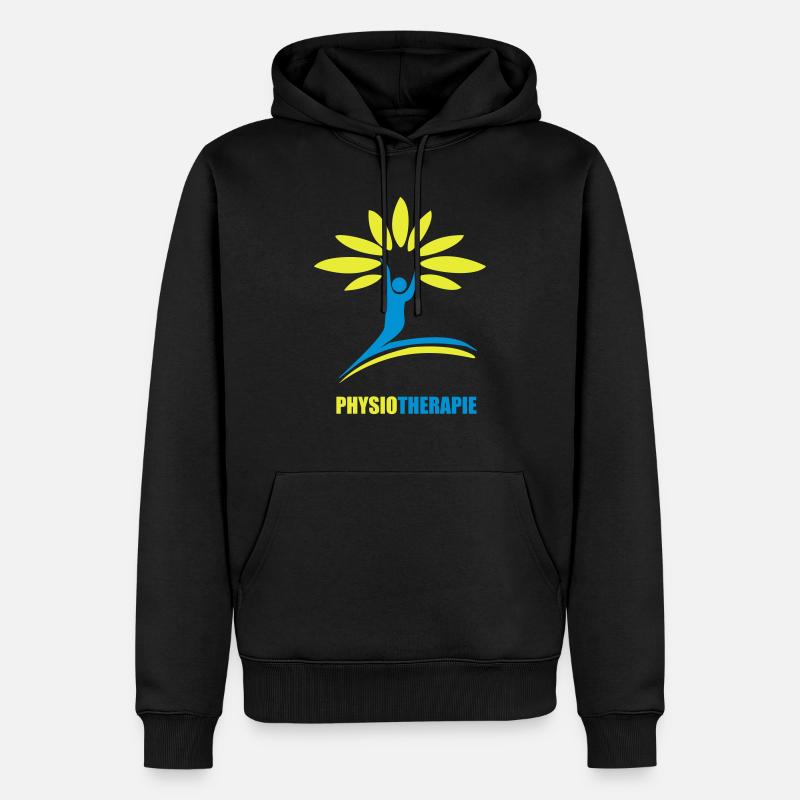 arbre de physiothérapie - Sweat à capuche Premium bio Homme - noir