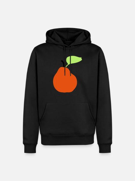 pear fruit - Men’s Premium Organic Hoodie - black