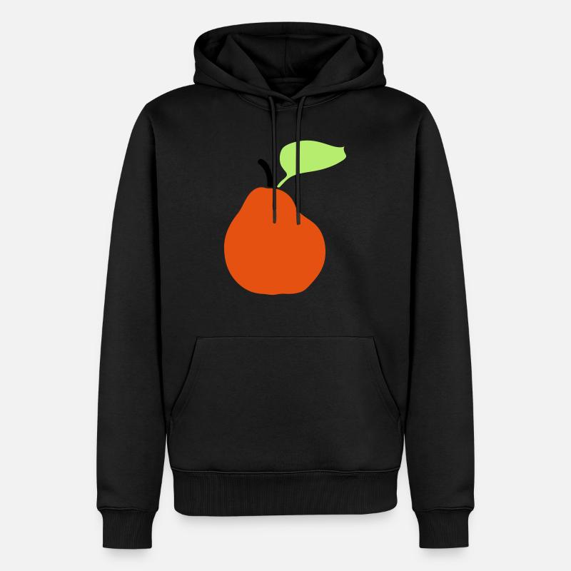 pear fruit - Men’s Premium Organic Hoodie - black