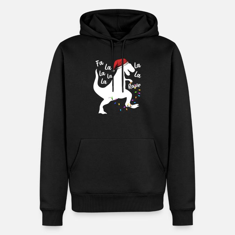 T-Rex Vacances - Sweat à capuche Premium bio Homme - noir