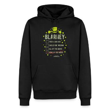 St. Patrick's Day T Shirt Blarney Pub Quiz - Männer Premium Bio Hoodie - Schwarz - Vorne - Nico (187cm)