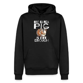 Cadeau d’animal de compagnie de propriétaire de fan de cochon d’Inde - Sweat à capuche Premium bio Homme - noir - Devant - Nico (187cm)